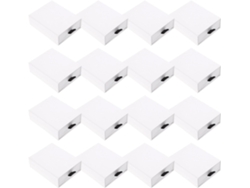 Cajas Joyas Estuches Blancos Papel Cajones Juego 20 Unidades Sencillas Elegantes Organizar Guardar Anillos