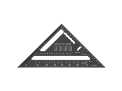 Regla Cuadrada De Aleación De Aluminio De 7 Pulgadas Con Dos Escalas Para Trabajos De Carpintería.