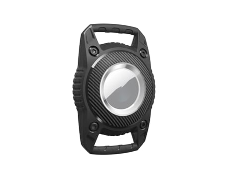 Carcasa Apple AirTag impermeable para collares de perros Negro