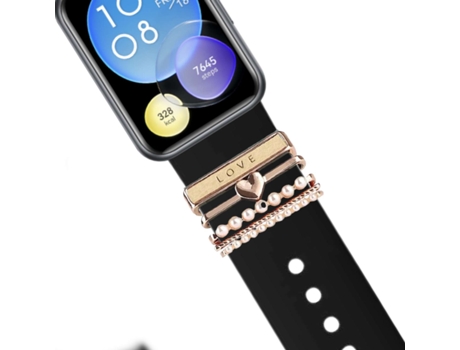 Correa Huawei Watch Fit 2 Pulsera con Adorno Love Negro