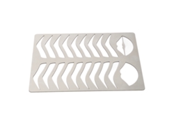 Plantilla De Acero Inoxidable Para Cejas Y Labios, Práctica Y Reutilizable Para Maquillaje.