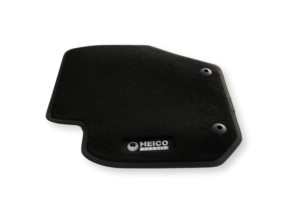 Juego de alfombrillas de terciopelo antracita Heico para Volvo C40 (conducción a la izquierda)