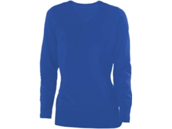 Camiseta Básica KARIBAN Algodón Mujer (3XL - Azul)