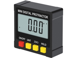 Inclinómetro digital, buscador de ángulos profesional con pantalla LCD retroiluminada para facilitar la lectura en condiciones de poca luz.