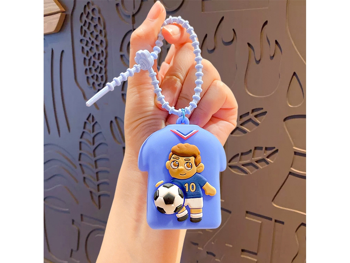 Llavero Camiseta Jugador Francia Nº10 Copa Mundial 2026, Accesorio Hincha, Colgante Silicona Regalo Fan Fútbol Calidad Premium
