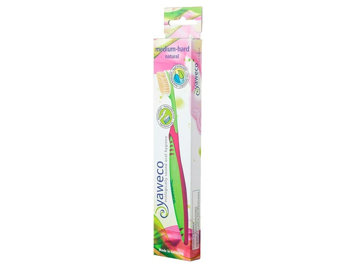 Cepillo Dental Natural Media Dura Yaweco