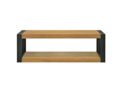 Armario De Baño Madera Maciza De Teca 120x45x35 Cm