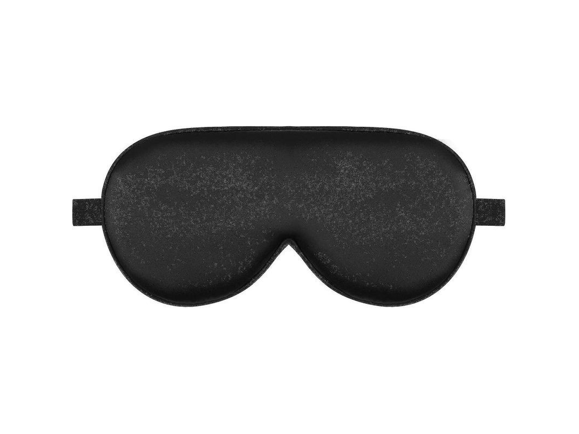 Antifaz Para Dormir De Seda Orgánica Con Fresas De Alaska Bear, Ligero Y Suave, Unisex, Negro.