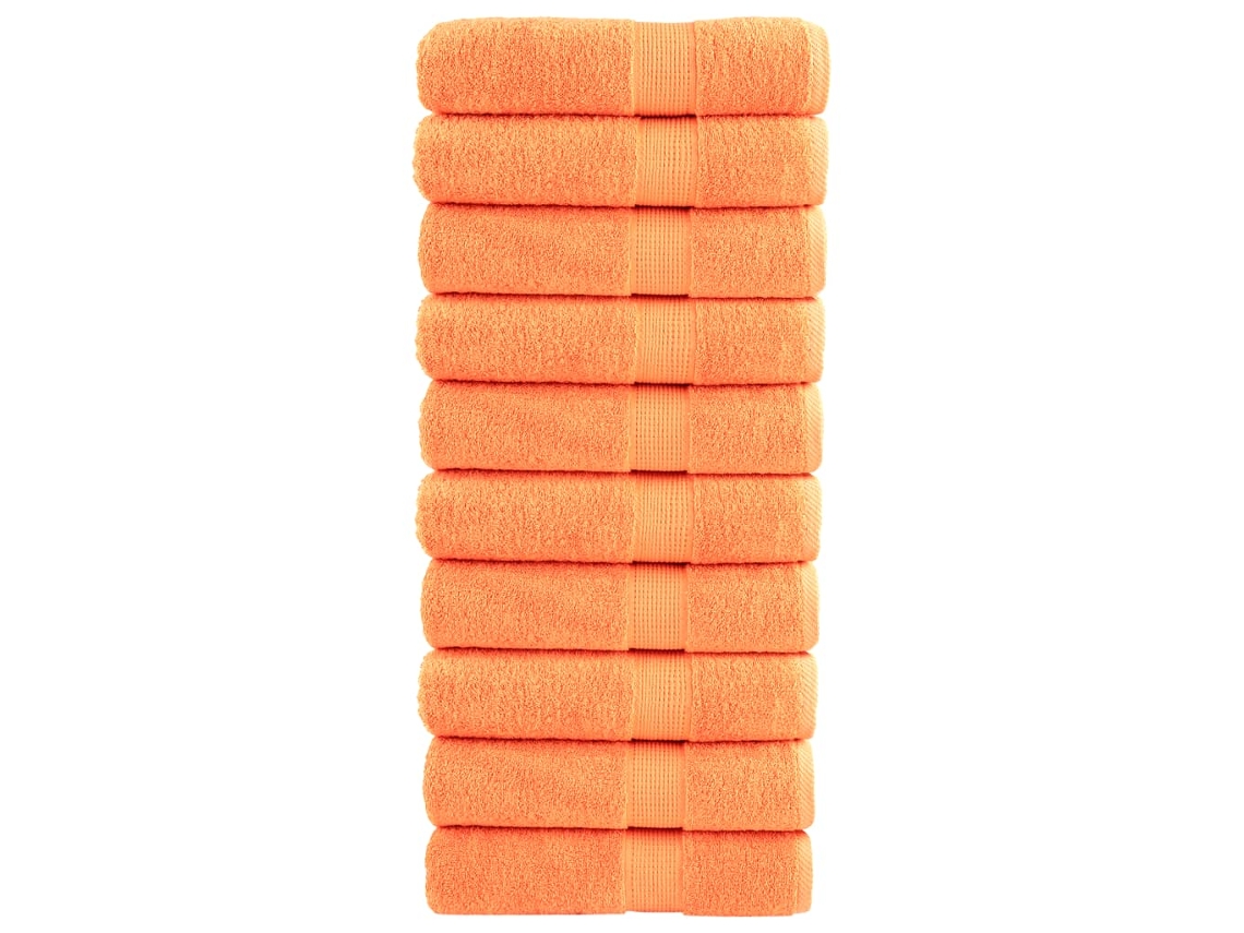 Toallas De Ducha Solund 10 Unidades Naranja 70x140 Cm 600 Gsm Wsd128026