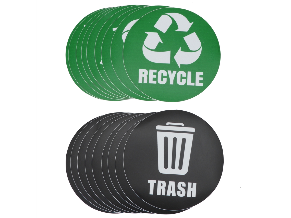 Etiquetas autoadhesivas para residuos reciclables - 18 unidades