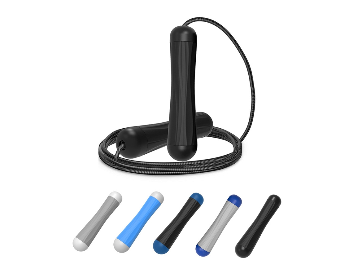Cuerda Para Saltar Ajustable De Acero De 2,8 M Con Revestimiento De Pvc Antienredos Para Fitness Y Deportes.
