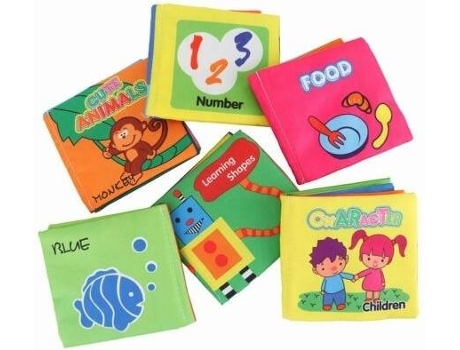 Libros OHPA Baby Educational Early Learning 6 Unidades (Edad Mínima: 3 meses)