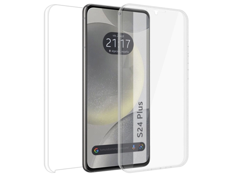 Funda Doble Transparente Pc Tpu Full Body 360 para Samsung Galaxy S24 Plus 5G TUMUNDOSMARTPHONE