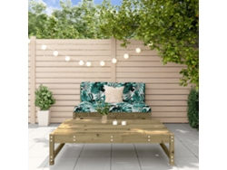 2 Piezas Conjunto Lounge De Jardim Madeira De Pinho Impregnada Dkd Decoración Del Hogar