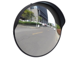 Espejo de Tráfico Convexo para Exterior 30 cm Policarbonato Negro