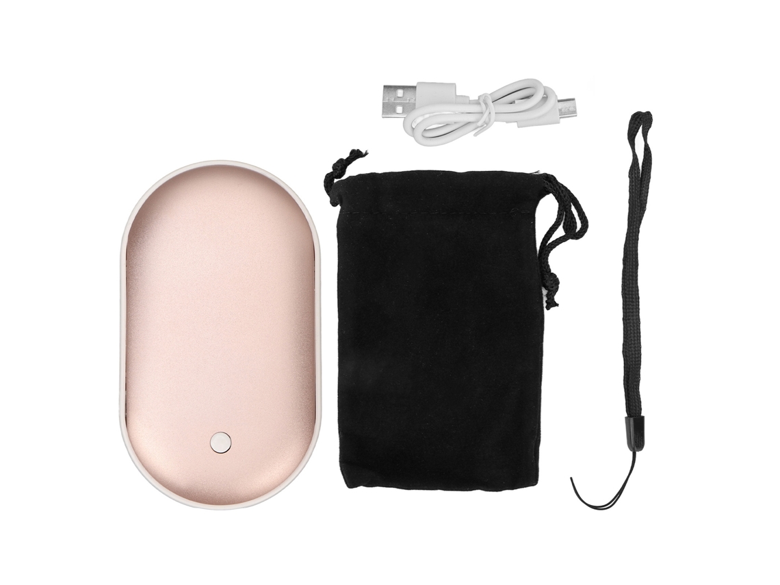 Calentador De Manos Portátil Recargable 2400mah 2 En 1 Con Batería Externa Usb Resistente A Explosiones Y Diseño Compacto
