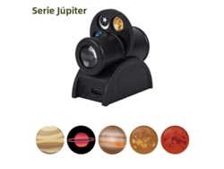 (serie Júpiter) Proyector De Luz Nocturna Lunar Usb Con Lámpara Led Planetaria Reemplazable