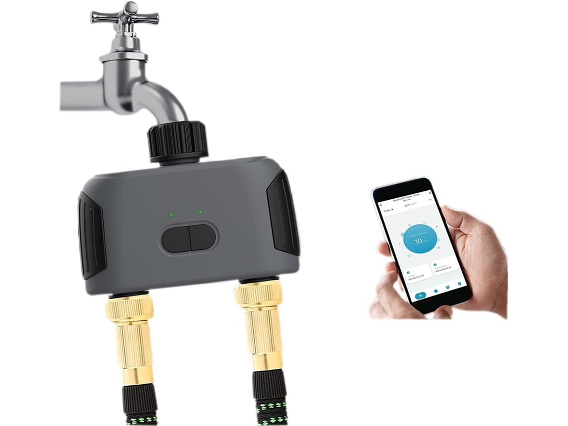 Temporizador De Rega, Sistema De Irrigação Automática Com Hub Wifi, Compatível Com Alexa E Google Assistant, 2 Saídas