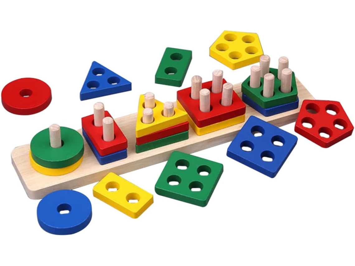 Juguete Para Clasificar Formas Y Colores Para Niños Pequeños De 1 A 2 Años