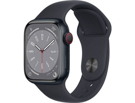 APPLE Watch Series 8 GPS+Cellular 41 mm Medianoche con Correa Deportiva Medianoche