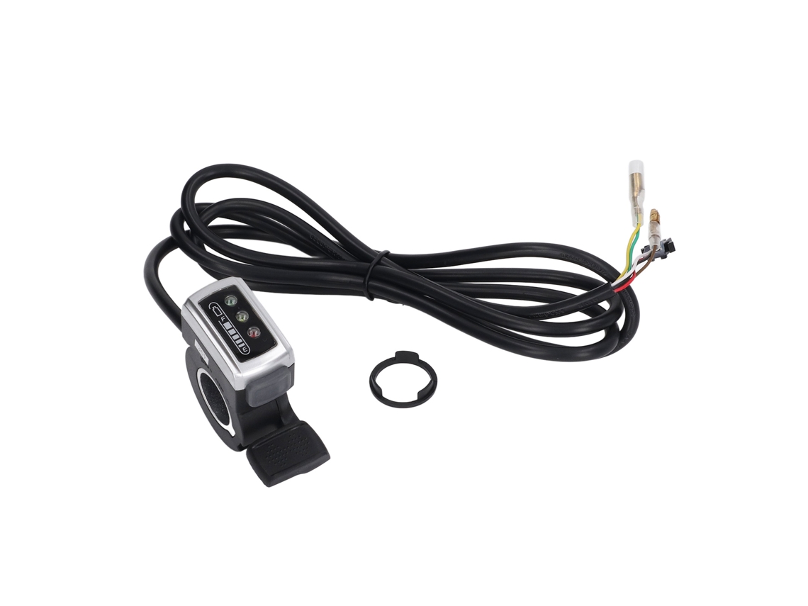 2026-mando De Pulgar 106dx Para Bicicleta Eléctrica Patinete Con Interruptor Estado Batería Acelerador Mango 36v