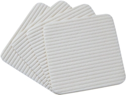 Pegatinas Antideslizantes, Fijación Antirrebote, 8 Unidades Con Adhesivo, Parche Antideslizante Blanco Para Alfombras.