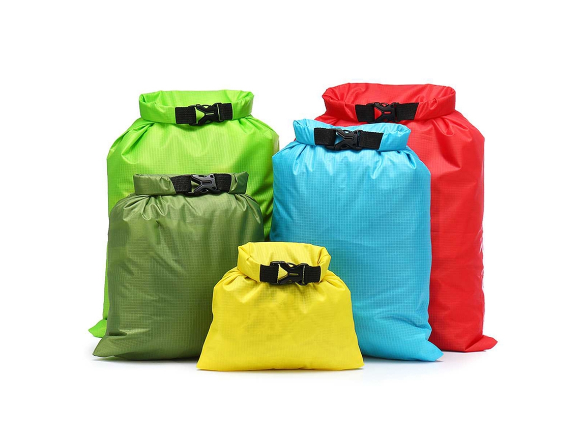 Juego De 5 Bolsas Impermeables Con Cierre Enrollable Para Skateboarding, Camping, Navegación, Surf Y Pesca.