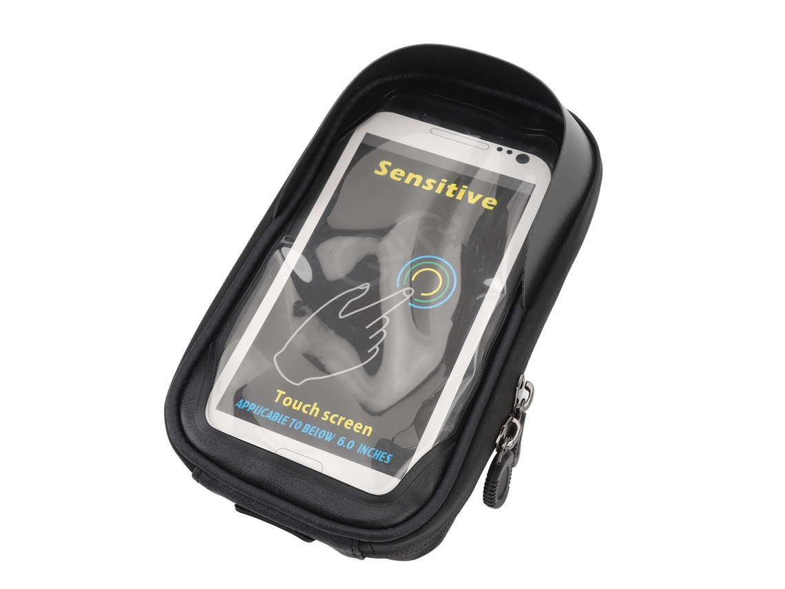 Bolsa Impermeable Para Teléfono De Bicicleta Con Pantalla Táctil, Gran Capacidad, Tira Reflectante Y Soporte Para Manillar.