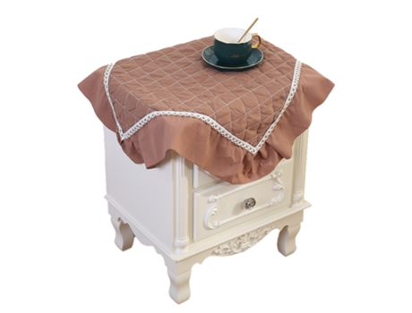 Toalha De Mesa-45X45Cm-Pequena Algodão Escuro Café - Nuevo Producto JEIIBRZUI