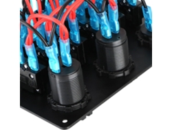 6 Interruptores Basculantes Azules Para Panel De Interruptores De Coche