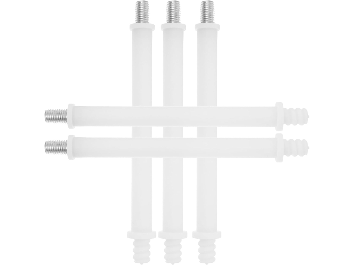 Juego de 8 protectores decorativos de plástico para tornillos de inodoro, fáciles de instalar y resistentes a los arañazos.