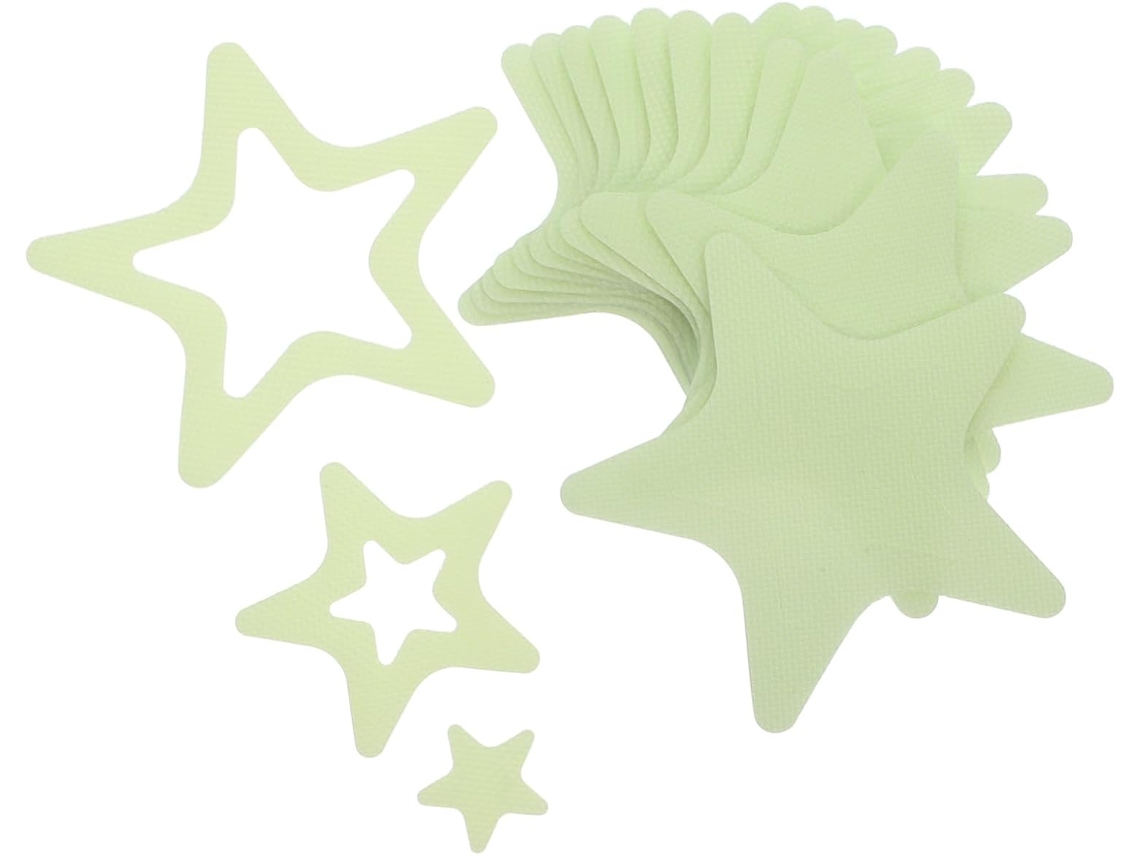 Juego de 12 pegatinas antideslizantes con forma de estrella para bañeras, pegatinas de ducha Slowmoose
