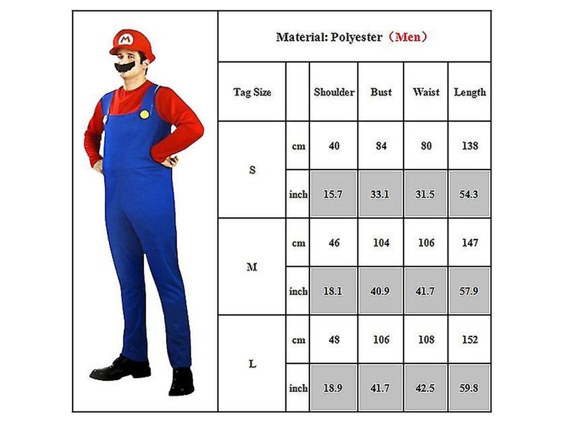 Fasst-disfraz De Cosplay De Plomero Super Mario Luigi Bros Para Mujeres Hombres Adultos Niños Fiesta Halloween Carnaval
