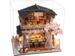 Modelo de tienda de sushi DIY Sahgsa, exquisito kit de montaje LED para adolescentes y SFUSHOS