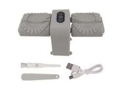 Máquina Automática De Doble Cabezal Para Hacer Dumplings, Herramienta Eléctrica Para Cocina, Hogar Y Restaurante, Color Gris.