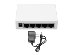 Switch Ethernet De 5 Puertos Fast Ethernet Plug And Play Estable Y Silencioso