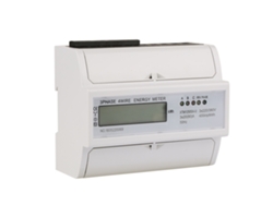 Medidor Eléctrico Digital Trifásico, 4 Hilos, Montaje En Riel Din, 7p, Kwh, 20(80)a