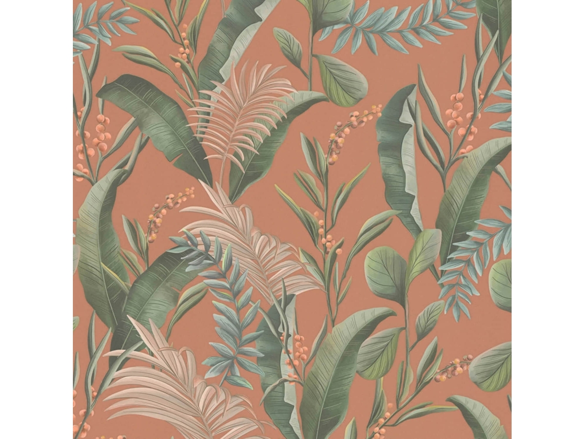 394362 Gu Papel De Pared Con Flores Ligeramente Texturizado Mate 5,33 M2 Profhome