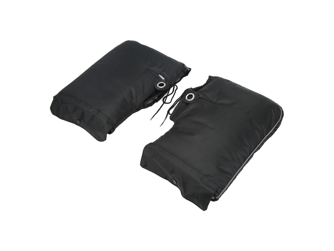 2026-guantes Para Manillar De Moto Impermeables Y Calientes Para Invierno Fundas De Manillar Negras Boca Grande 1 Par