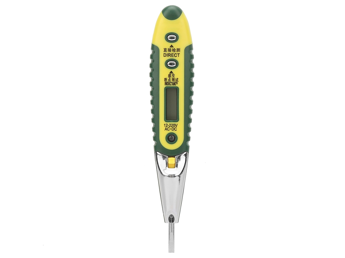 Probador De Voltaje Eléctrico Led De 12 Piezas Con Detector De Advertencia, Lápiz De Prueba De 12-220 V