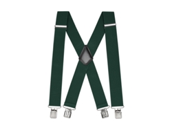 Suspensório Masculino Reforçado Chrui: 5 Cm De Largura, Elástico Ajustável Em X (verde)