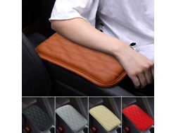 Cubre Consola Central Universal Para Coche Suv Camión, Cuero Impermeable, Protector De Reposo De Brazo
