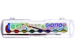 Caja de 8 Acuarelas GIOTTO Glitter Multicolor