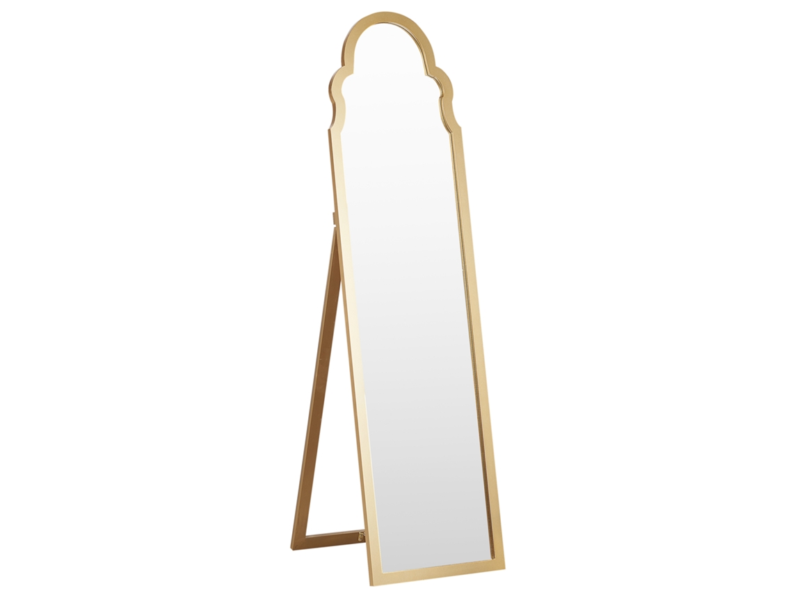 Espejo de pie BELIANI Chatillon de MDF Dorado 40x60x150