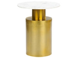 Mesa auxiliar de estilo moderno BELIANI Ariaga de Hierro Dorado 40x40x47