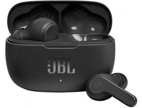 Auriculares Bluetooth True Wireless JBL Wave 200 (In Ear - Micrófono - Negro)