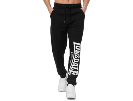 Chándale para Fitness LONSDALE Chándal Logotipo Negro (XL)