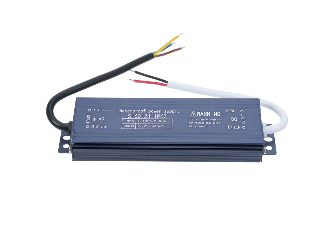 2026-fuente De Alimentación Transformador Led Impermeable Ip67 Ac 110v-240v A Dc 24v 60w Para Tiras Led, Carteles Exteriores