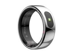 Anillo inteligente MDUG con monitorización de salud: frecuencia cardíaca, oxígeno en sangre, temperatura corporal y resistente al agua (plateado, 10)