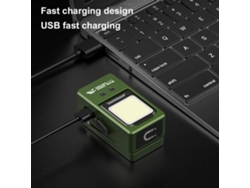 Preto smiling Shark Tip-166 Lanterna Cabeça Led Cob Usb Clipe Magnético Sensor Movimento Ip Multimodo Trabalho